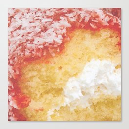 Creme Filled Coconut Cake Canvas Print
