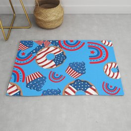 Fourth Of July Pattern  Area & Throw Rug