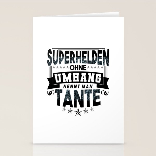 Geschenke für Tante Sprüche Patentante lustig Stationery Cards by
