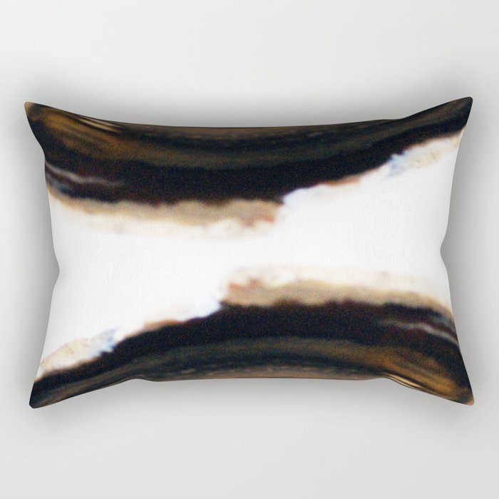 Agate Translucent #Brown #1 #decor #art #society6 Rectangular Pillow