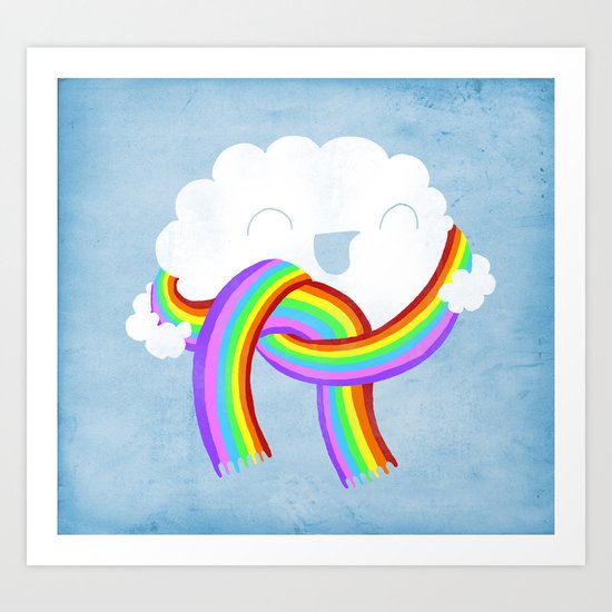 Mr clouds new scarf Art Print