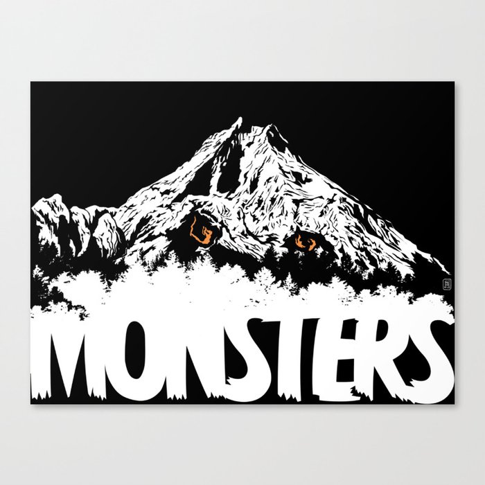 Monsters ( The Living Mountain ) Canvas Print