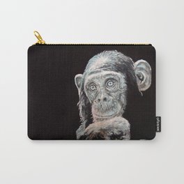 a Jane Goodall quote - black Carry-All Pouch