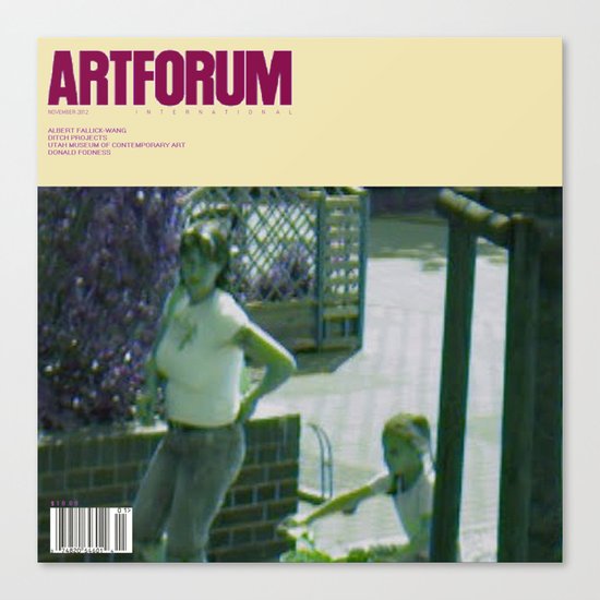 November 2012 Artforum Cover Canvas Print