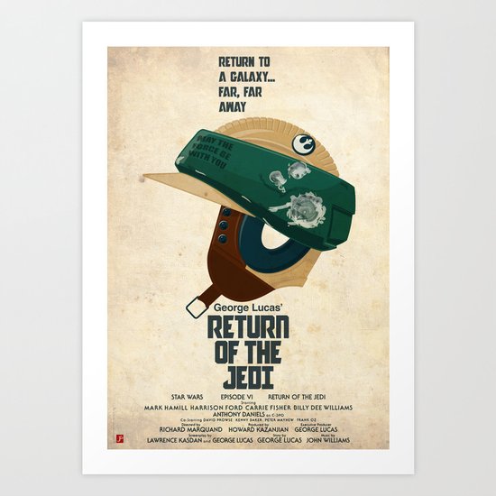 Full Metal Jedi - Vintage Version Art Print