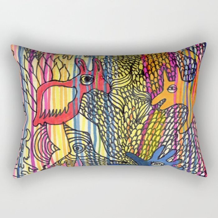 monsters society Rectangular Pillow