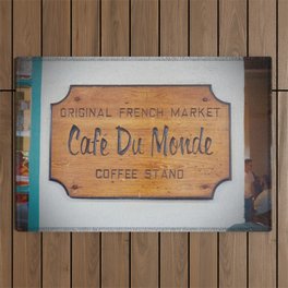 Cafe Du Monde New Orleans Photography Outdoor Rug