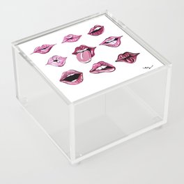 Pink Lips Acrylic Box