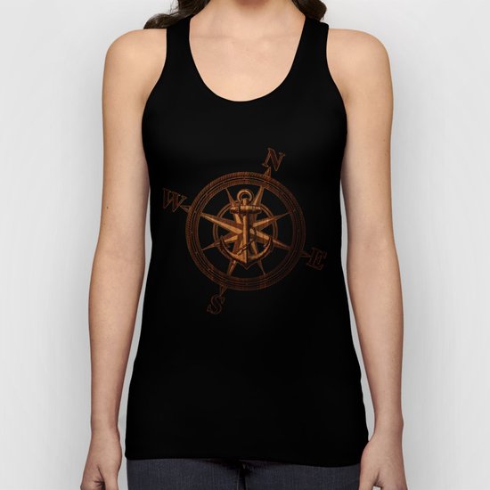 Wooden Anchor Unisex Tank Top