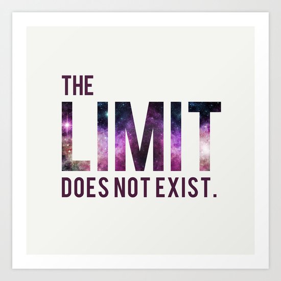 The Limit Does Not Exist - Mean Girls quote from Cady Heron Art Print