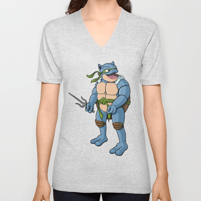 Ninja Turtle Blastoise V Neck T Shirt