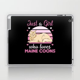 Just A Girl Who Loves Maine Coons Cute Animals Laptop Skin