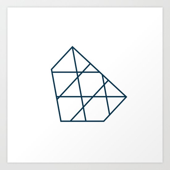 #267 Iceberg – Geometry Daily Art Print