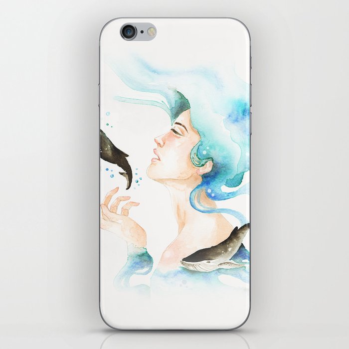 Whale You Swim With Me iPhone Skin
