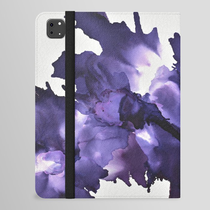 Purple Rorschach - Alcohol Ink Painting iPad Folio Case