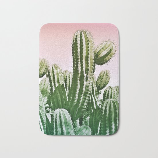 Love Summer Cactus Bath Mat