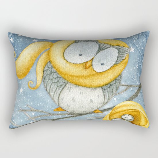 Winter animal #5 Rectangular Pillow