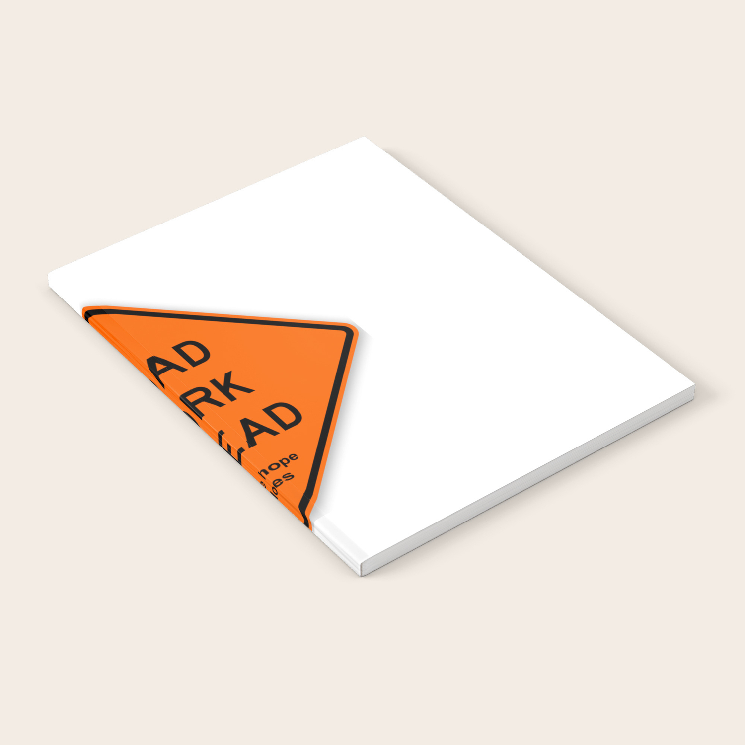 Road Work Ahead Meme Notebook By Greatphotos234 Society6