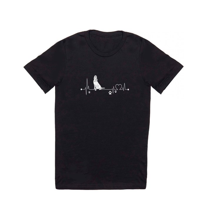 Bloodhound-tshirt,-i-love-Bloodhound-heart-beat T Shirt