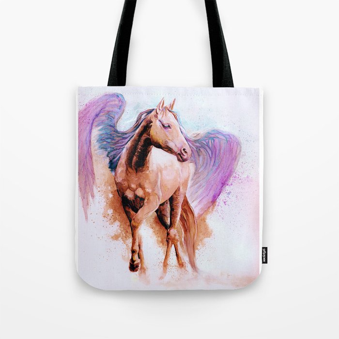 horse watercolor Tote Bag