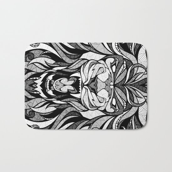 Angry Lion - Drawing Bath Mat