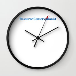 Top Resource Conservationist Wall Clock
