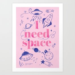 I need Space Art Print