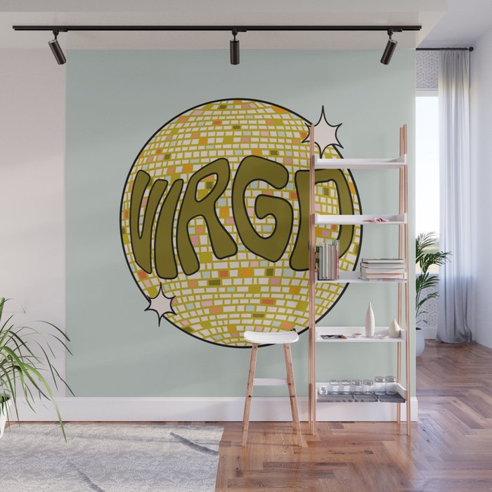 Virgo Disco Ball Wall Mural