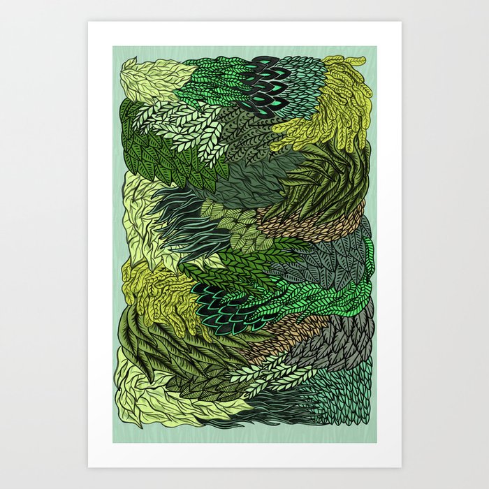 Leaf Cluster Art Print