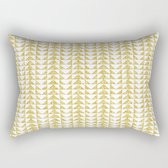 Gold geometric pattern Rectangular Pillow