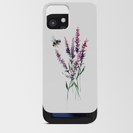 Lavender and Bee iPhone Card Case