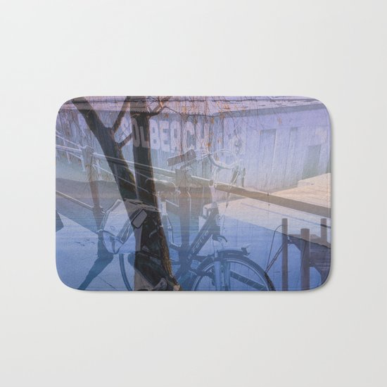 Biking in Nature Bath Mat