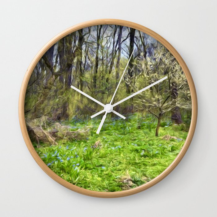 The Enchanted Meadow of Wonder Wall Clock