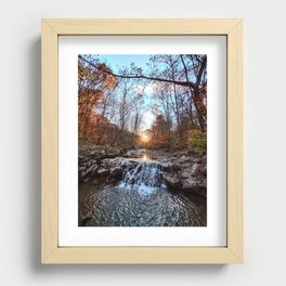 Akron Waterfall Recessed Framed Print