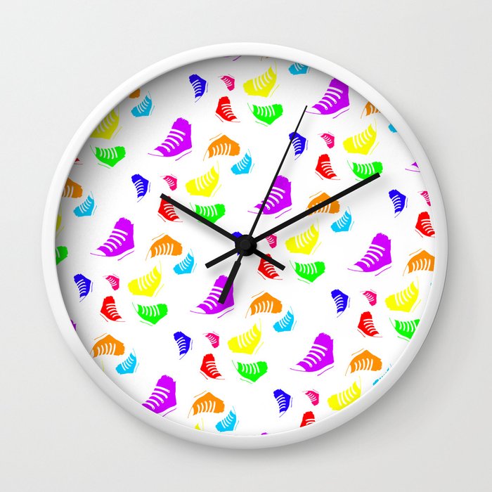 Converse Chuck Taylor Pattern Rotated Wall Clock