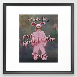 Pink Nightmare Framed Art Print