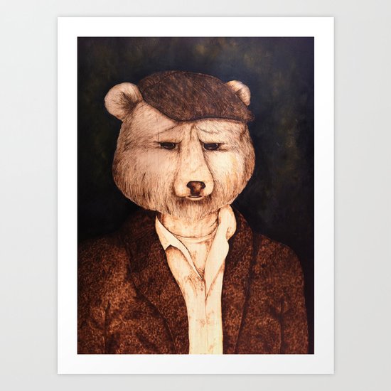 Mr. B the Bear Art Print