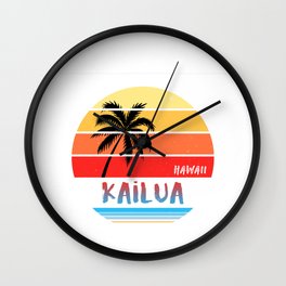 Kailua Oahu Hawaii Gift design Wall Clock