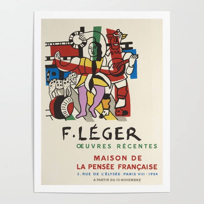 Maison de la Pensee Francaise by Fernand Leger Poster