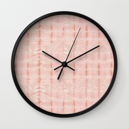  Eco Dye Itajime Pink Wall Clock