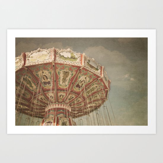 Vintage Swings Art Print