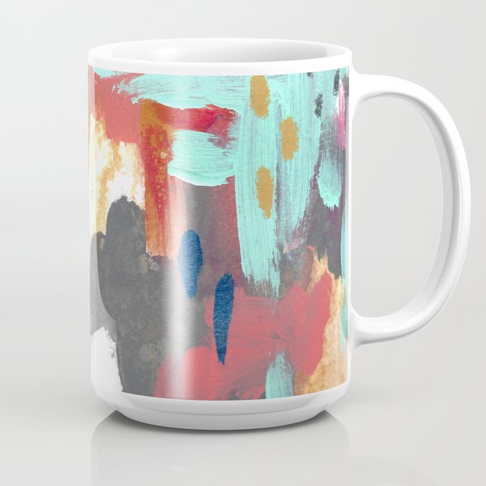Earthy Tones 2- Acrylic Pour Painting Coffee Mug