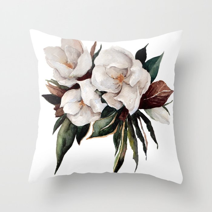 Magnolia Throw Pillow