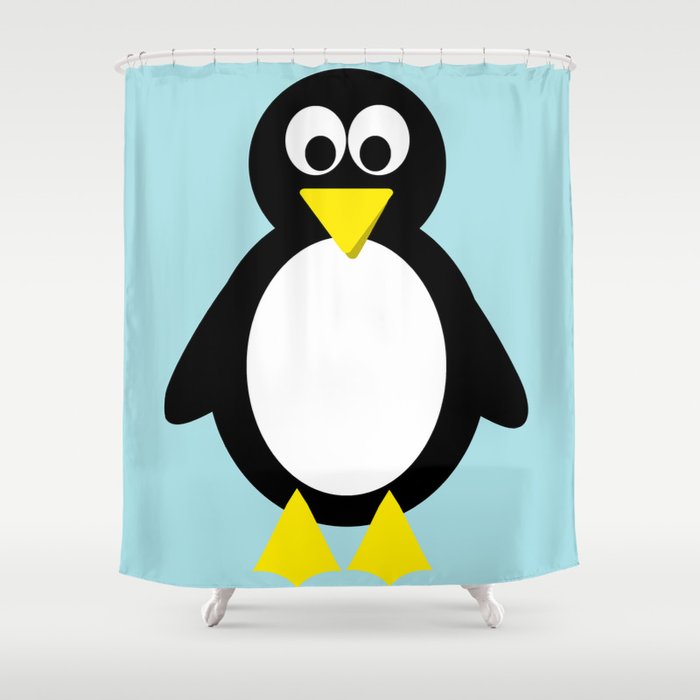 Cute Penguin Shower Curtain