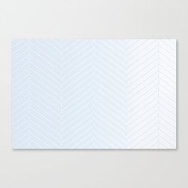 Herringbone White Decor Accent Canvas Print