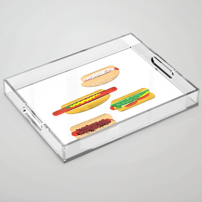 Hot Dog Varieties Acrylic Tray
