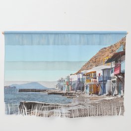 View Of Boat Houses In Klima Fishing Village On Milos Island, Greece Wall Hanging