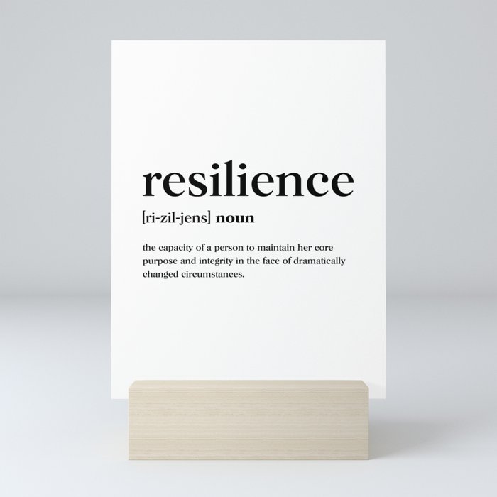 Resilience Definition Mini Art Print