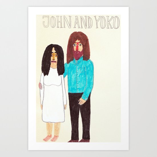 John & Yoko Art Print