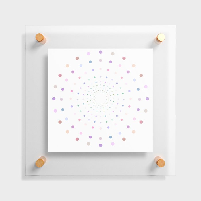Joyful Dots Floating Acrylic Print